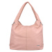 Trendová dámská koženková kabelka Anaitis, pastelově růžová