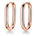 Rosefield náušnice TOC Hoop Chunky oval Rose Gold
