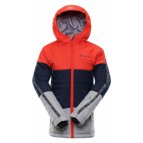 Dětská bunda Alpine Pro WIREMO 3 - červeno-oranžová