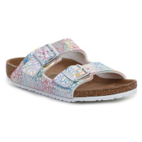 Birkenstock Arizona Kids Flashy Hologram Silver Jr Žabky 1022173