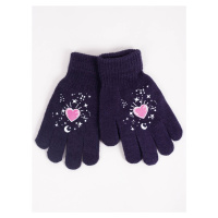 Yoclub Kids's Gloves RED-0012G-AA5A-029 Navy Blue
