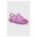 Dětské sandály Crocs ISABELLA JELLY SANDAL fialová barva