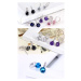 Sisi Jewelry Náušnice Swarovski Elements Bernadette Night E1114-ET-404G Černá