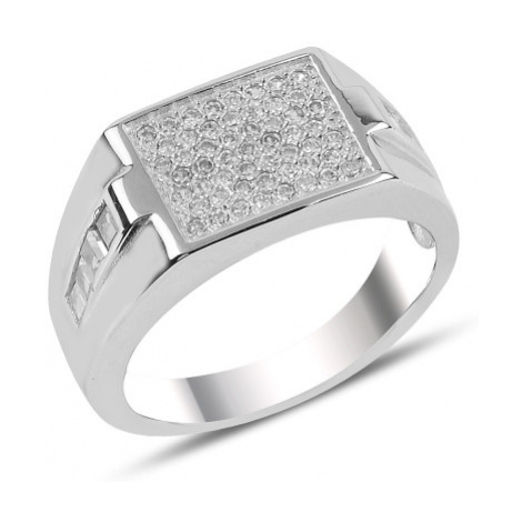 OLIVIE Pánský stříbrný prsten 3725
