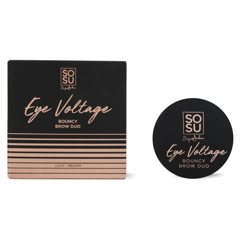 SOSU Cosmetics Stíny na obočí Eye Voltage (Bouncy Brow Duo) Medium/Dark