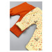 Dětské tepláky - 2ks, žlutá/bordová (Kojenecké oblečení)