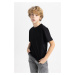 DEFACTO Boy's Crew Neck Short Sleeve T-Shirt