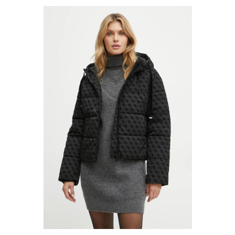 Bunda Guess DAISY dámská, černá barva, zimní, W4BL36 WGJZ0