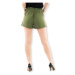 Only Luna Linen Shorts - Olive Green Zelená