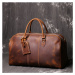 Velká víkendová taška 50 cm cestovní kabelka pravá kůže