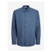Modrá pánská lněná košile Jack & Jones Lawrence - Pánské