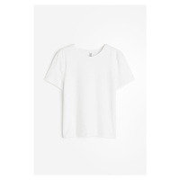 H & M - Přiléhavé tričko - bílá