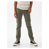 Khaki klučičí slim fit džíny GAP