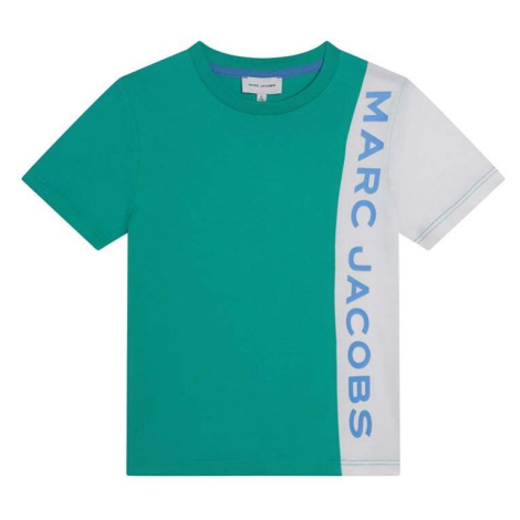 Dětské bavlněné tričko Marc Jacobs zelená barva, s potiskem