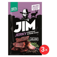 Jim Jerky jelení s divokým kořením 3 x 23 g