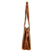 Luxusní kožená kabelka Green Wood Lady, camel