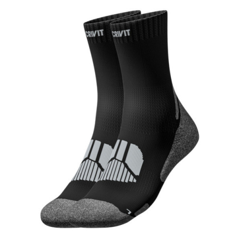 CRIVIT Pánské trekingové ponožky, 2 páry (černá/šedá)