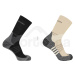 Turistické ponožky Salomon X Ultra Access Crew 2-Pack LC2256800 - bleached sand/black -47
