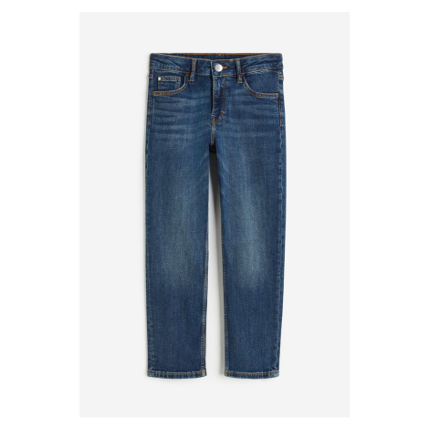 H & M - Relaxed Tapered Fit Jeans - modrá H&M