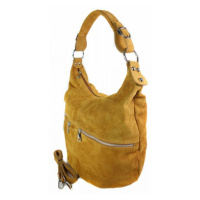 Kožená kabelka přes rameno Vera Pelle W345R camel