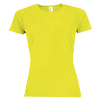 SOĽS Sporty Women Dámské funkční triko SL01159 Neon yellow