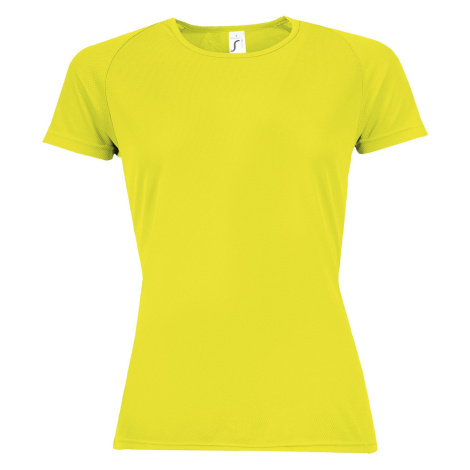 SOĽS Sporty Women Dámské funkční triko SL01159 Neon yellow SOL'S