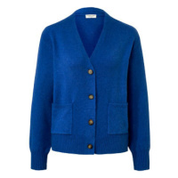 Pletený kabátek s vlnou, kobaltově modrý , vel. S 36/38