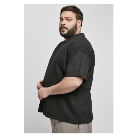 Oversized tričko Henley černé