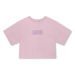Dětské tričko Dkny fialová barva, s aplikací