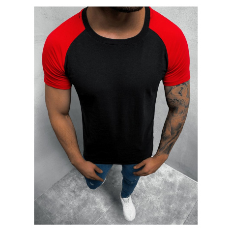Breezy Černo-červené tričko s krátkým rukávem O/1176