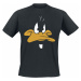 Looney Tunes Daffy Duck - Face Tričko černá