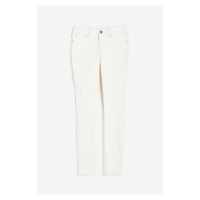 H & M - Skinny Low Jeans - bílá