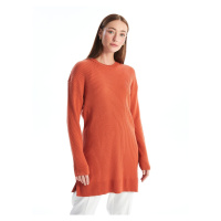 LC Waikiki Crew Neck Plain Long Sleeve Women's Knitwear Tunic