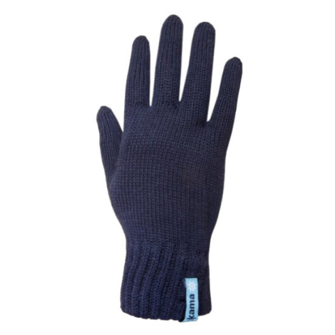 KAMA R101 pletené merino rukavice, tm. modrá