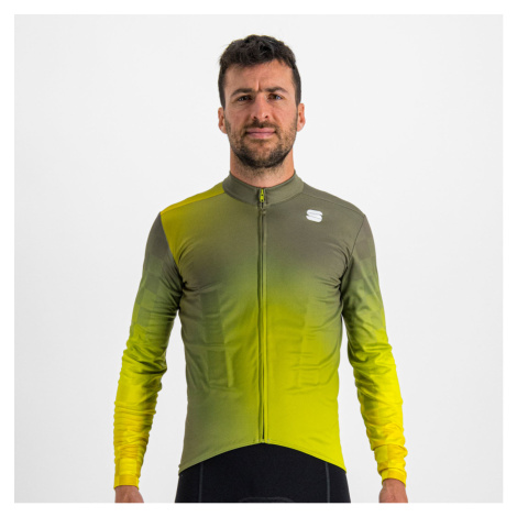 SPORTFUL Cyklistický dres s dlouhým rukávem zimní - ROCKET THERMAL - zelená