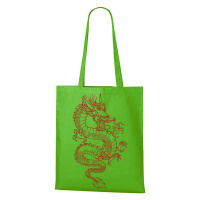 Plátěná taška s potiskem čínského draka - originální a praktická plátěná taška