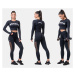 NEBBIA - Sportovní crop top s dlouhým rukávem 585 (black) - NEBBIA