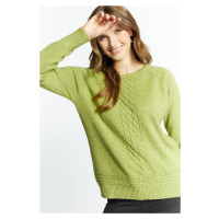 MONNARI Woman's Jumpers & Cardigans Women's Sweater With Braid Weave