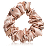 Crystallove Crystalized Silk Scrunchie hedvábná gumička do vlasů barva Rose Gold 1 ks