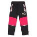 Dívčí šusťákové kalhoty, zateplené KUGO DK7129, černá / růžová aplikace Barva: Černá
