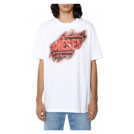 Tričko diesel t-just-e43 t-shirt bílá