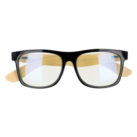 Sunmania Sunmania Černé dřevěné čiré brýle Wayfarer "Clear Wood" 727586052