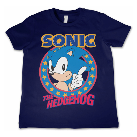 Sonic The Hedgehog tričko, Sonic The Hedgehog Navy, dětské HYBRIS