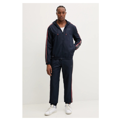 Tepláková souprava EA7 Emporio Armani pánská, tmavomodrá barva, AF16072.7M000643