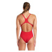 Dámské plavky arena swim tech solid red/white xl - uk38