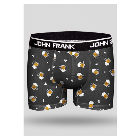 Pánské boxerky John Frank JFBD245 pivo | černá