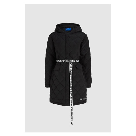 Kabát karl lagerfeld jeans klj light padded coat black