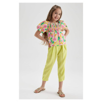 DEFACTO Girls Carrot Fit Modal Trousers