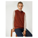 Koton Sweater Vest - Brown - Regular fit