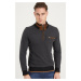 1039 DEWBERRY MEN'S SWEATSHIRT-PATTERNED ANTHRACITE